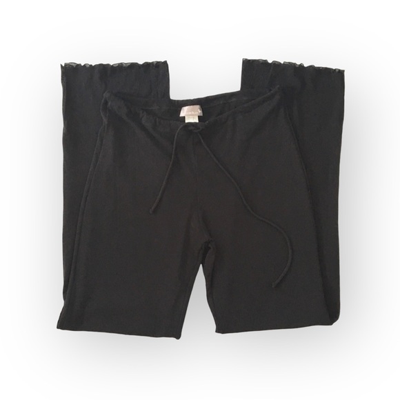 new Papillon Blanc 🝮 Semi Sheer Comfy Lounge Pant 🝮 Versatile Evening 🝮 Black - Picture 8 of 16